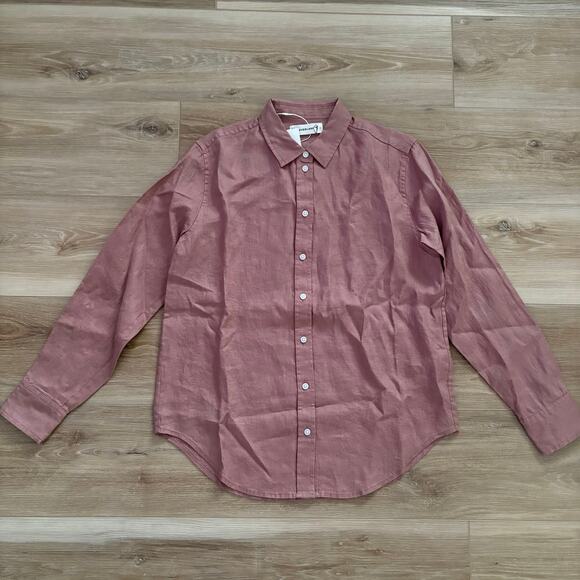 Everlane Tops - NWT Everlane The Linen Relaxed Shirt in Rose Dusk size 0
